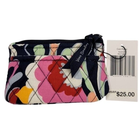 Vera Bradley Coin Purse Mod Paisley Design Compact 3x5 New - Picture 1 of 3
